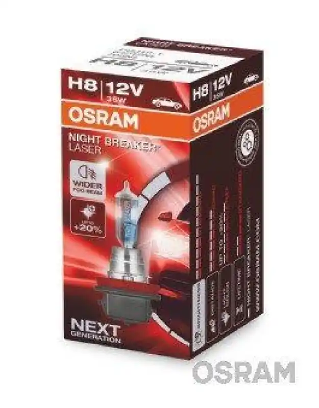 Begrenztes Angebot 1x OSRAM Glühlampe H8 NIGHT BREAKER® LASER next generation 64212NL
