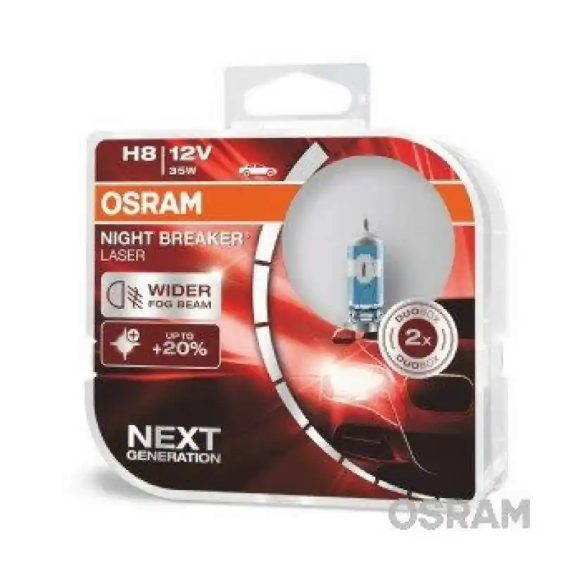 Geprüft OSRAM H8 Night Breaker Laser Next Generation Duo Box 64212NL-HCB