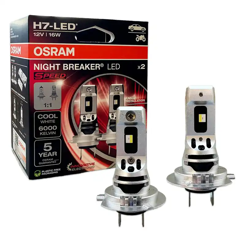 Bestseller OSRAM H7 Speed LED Glühlampen Birnen Set 6000k helleres Licht Umrüstkit 2025 64210DWNBSP-2HB