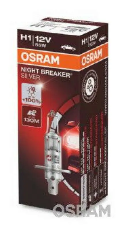 1x OSRAM Glühlampe NIGHT BREAKER® SILVER 100% mehr Helligkeit 64150NBS Begrenztes Angebot