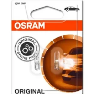 Preis Gesenkt 2x OSRAM 12V Glühlampen Glühbirnen 2W W2x4,6d 2722-02B