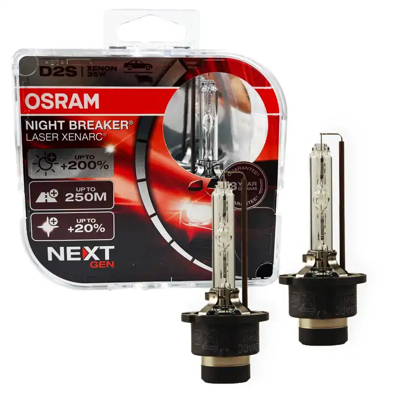 2x Osram D2S 4500K Xenarc Night Breaker Laser Xenon Birnen Brenner 66240XNN-HCB Highlight