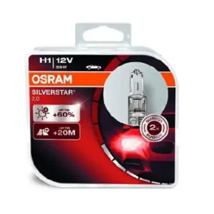 Ausverkauf OSRAM H1 Silverstar 2.0 12V 55W Duo Box 64150SV2-HCB