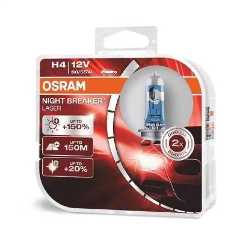 Saisonangebot OSRAM H4 Night Breaker Glühlampe Duo Pack 64193NL-HCB