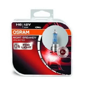 Bestseller OSRAM H8 Night Breaker Unlimited 12V 35W Duo Box 64212NBU-HCB
