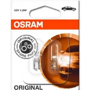 Saisonangebot 2x OSRAM Glühlampe Glühbirnen 12V 1,2W W2x4,6d 2721-02B