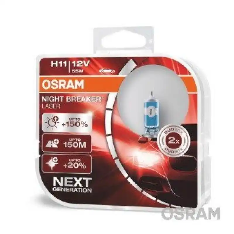 Rabatt OSRAM Glühlampe H11 NIGHT BREAKER® LASER next generation Duo Pack 64211NL-HCB