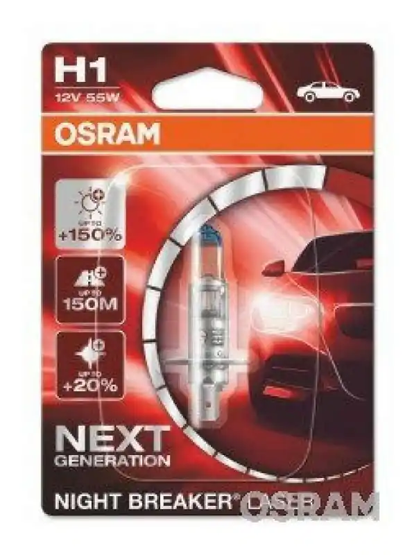 Top-Seller 1x OSRAM Glühlampe H1 NIGHT BREAKER® LASER next generation 64150NL-01B