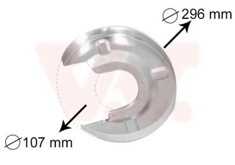 VAN WEZEL Spritzblech, Bremsscheibe 5874373 Direktkauf