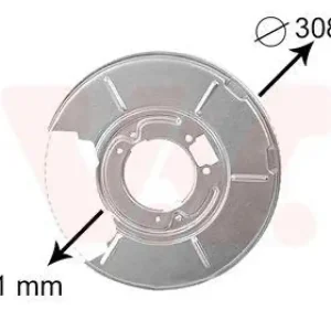 Bestseller VAN WEZEL Spritzblech, Bremsscheibe 646374