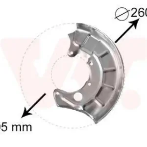 VAN WEZEL Spritzblech, Bremsscheibe 5880371 Geprüft