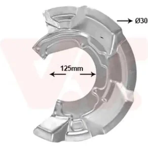 VAN WEZEL Spritzblech, Bremsscheibe 506372 Markenware