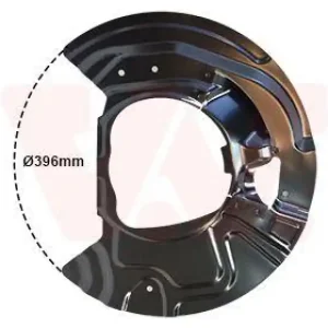 VAN WEZEL Spritzblech, Bremsscheibe 687372 Schnäppchen