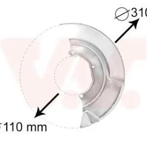 VAN WEZEL Spritzblech, Bremsscheibe 5874371 Schneller Versand