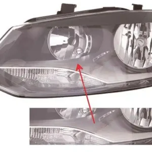 1x Halogen Hauptscheinwerfer passend für VW Polo 5 6R1 1.2 TSI 1.4 1.6 TDI GTI Gratis Versand