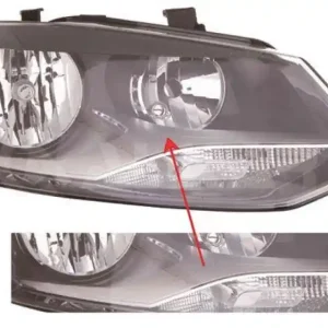 1x Halogen Hauptscheinwerfer passend für VW Polo 5 6R1 1.2 TSI 1.4 1.6 TDI GTI Kostenfreie Lieferung