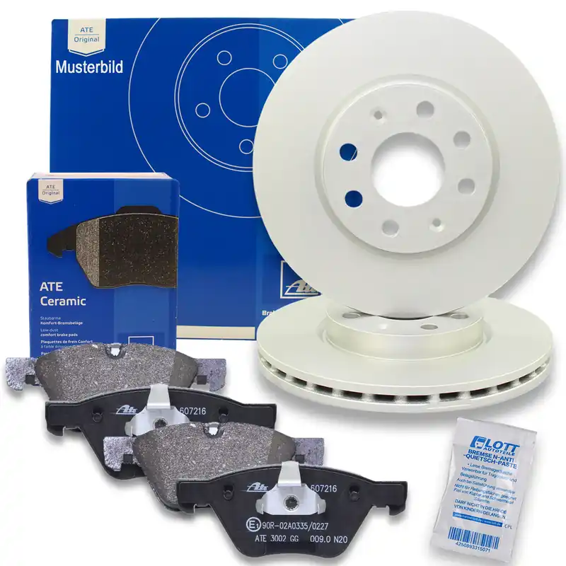 Solange Der Vorrat Reicht ATE Bremsscheiben 294mm + Ceramic Bremsbeläge Hinten passend für BMW Z4 E85 E86