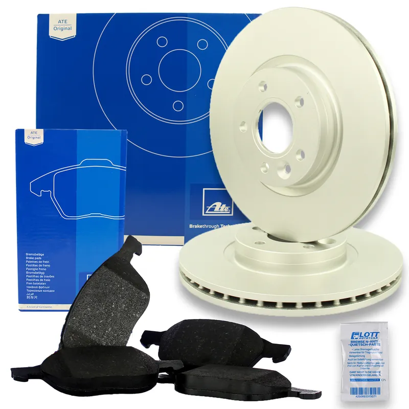 Finale Aktion 2x ATE Bremsscheibe Ø300mm + Beläge vorne passend für FORD KUGA 2 Focus 3 C-Max