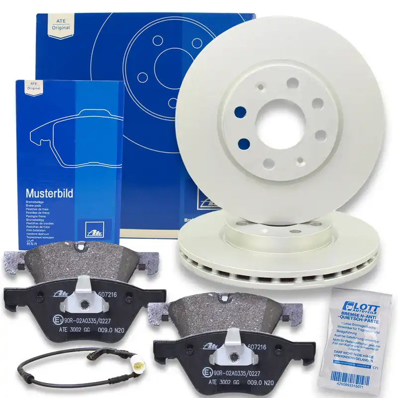 2x ATE Bremsscheiben ATE Bremsbeläge Bremse passend für Audi A4 B9 2.0 Q5 1.4 Expressversand