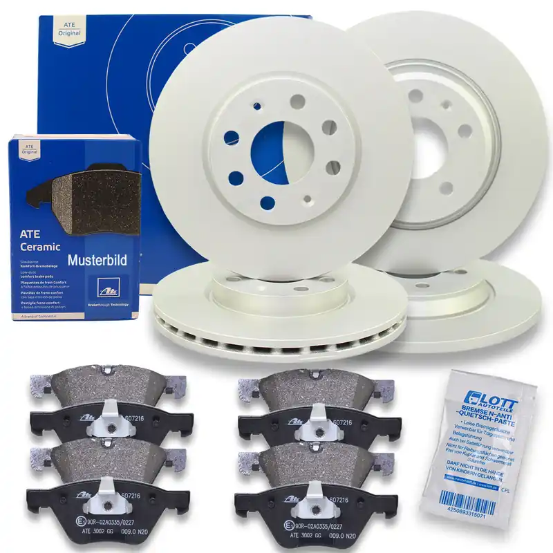 Kracherpreis ATE Bremsscheiben + Ceramic Bremsbeläge Vorne Hinten passend für BMW 1 F20 118
