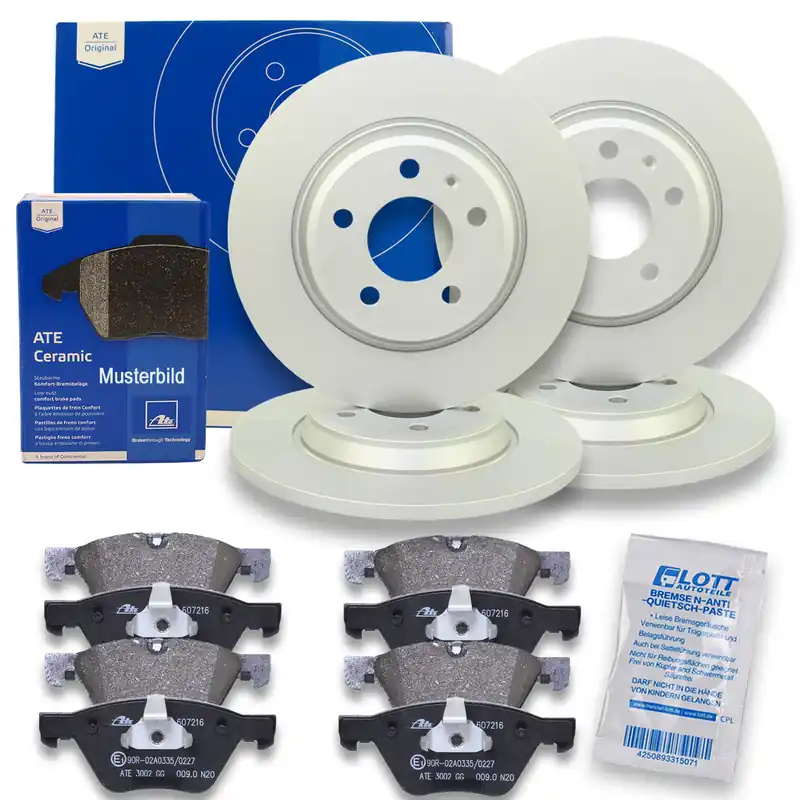 ATE Bremsscheiben + Ceramic Bremsbeläge Vorne Hinten passend für BMW Z3 E36 1.9 Aktuell