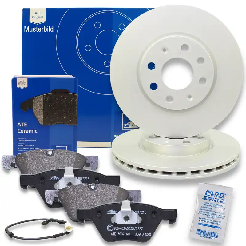 Begrenztes Angebot ATE Bremsscheiben Ø332mm + Ceramic Beläge Vorne + WK passend für BMW X5 E70 X6