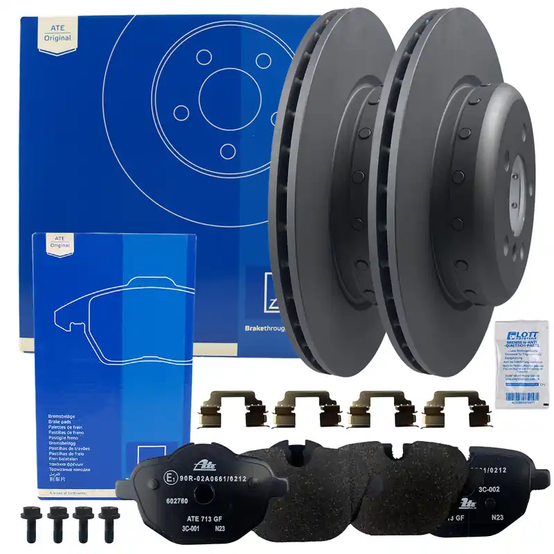 Jetzt Bestellen 2x ATE Bremsscheiben Ø330mm + Beläge + WK hinten passend für BMW 5 Touring (F11)