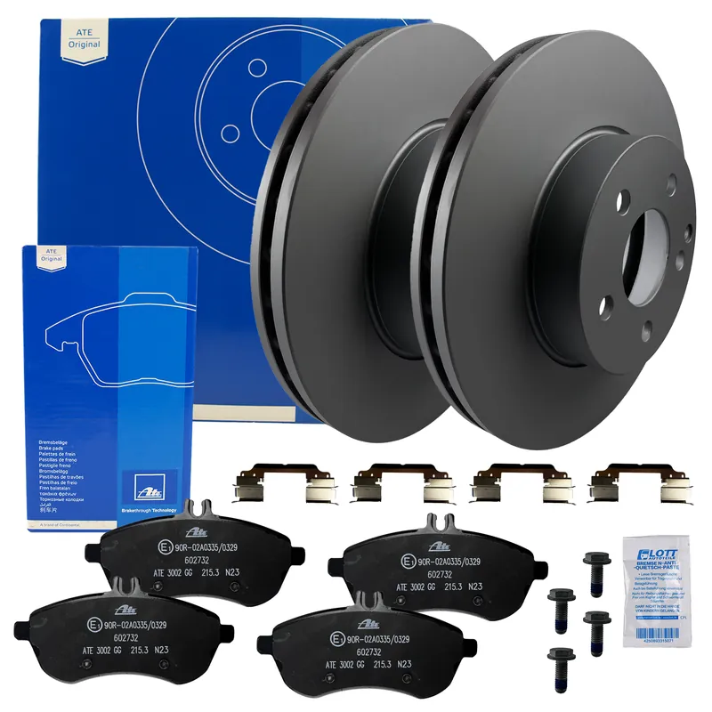 2x ATE Bremsscheibe 295mm + Beläge Vorne passend für Mercedes C-Klasse E-Klasse Mega-Angebot