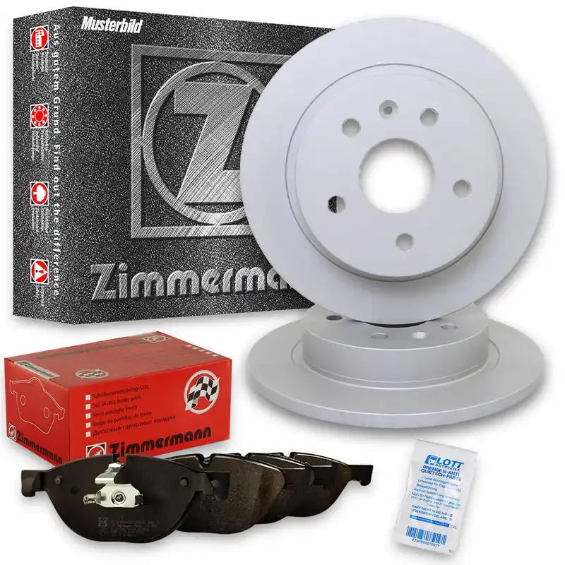 2x ZIMMERMANN Bremsscheiben Ø247mm + Beläge Vorne passend für Peugeot 206 (2A/C) Sale