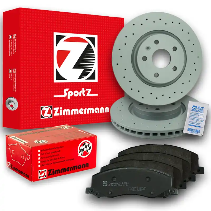 Zimmermann Bremsscheiben Ø337mm + Beläge vorne passend für Opel Insignia 2.0 1.6 Günstig