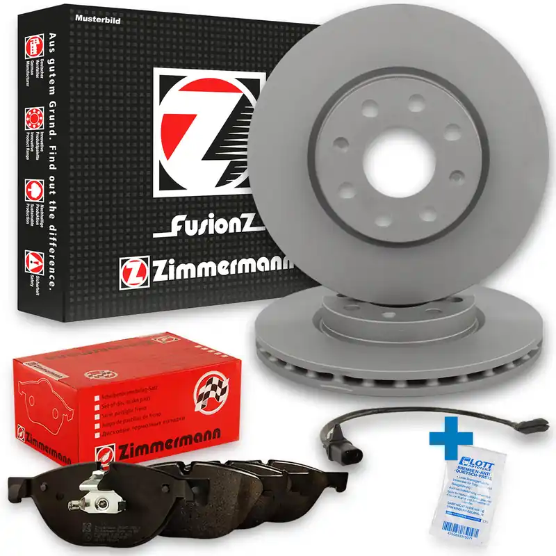 ZIMMERMANN Bremsscheiben Ø400mm + Beläge vorne passend für Audi Q7 A6 VW Touareg Nur Für Kurze Zeit