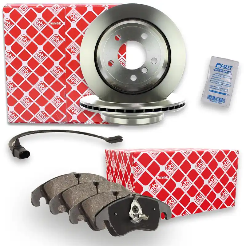 2x FEBI Bremsscheibe Ø280mm + Beläge vorne passend für u.a. Fiat Ducato Bus 250 Bestseller