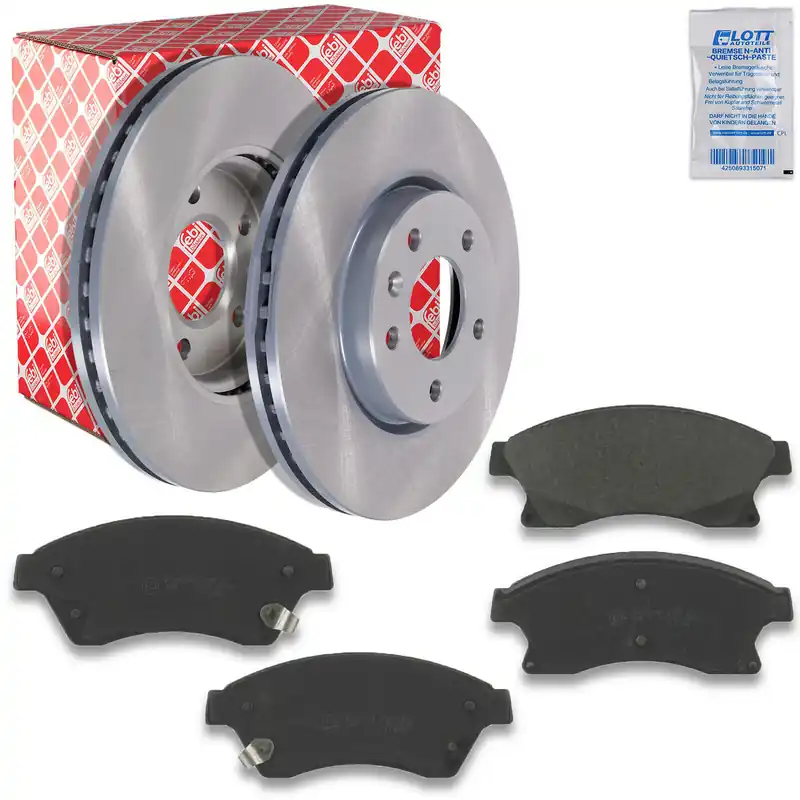 2x FEBI Bremsscheiben Ø300mm + Beläge vorne passend für Opel Astra J Caravan P10 Sonderangebot