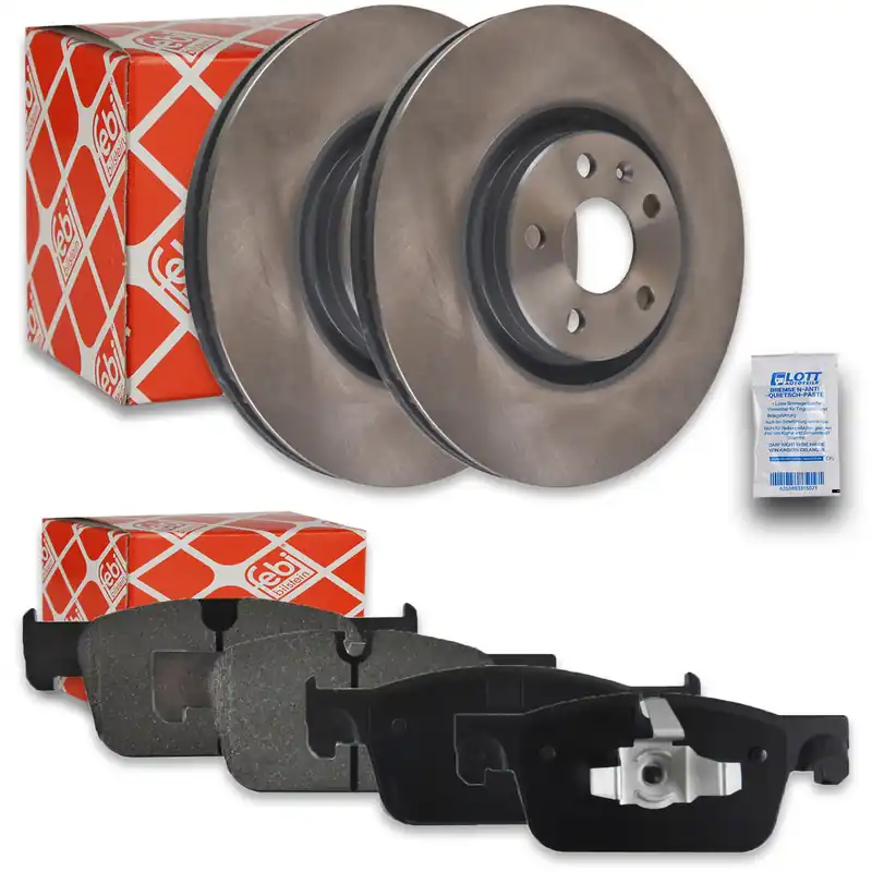 2x Febi Bremsscheiben Ø322mm + Beläge vorne passend für Volvo XC60 2 V90 2 Kombi Sonderangebot