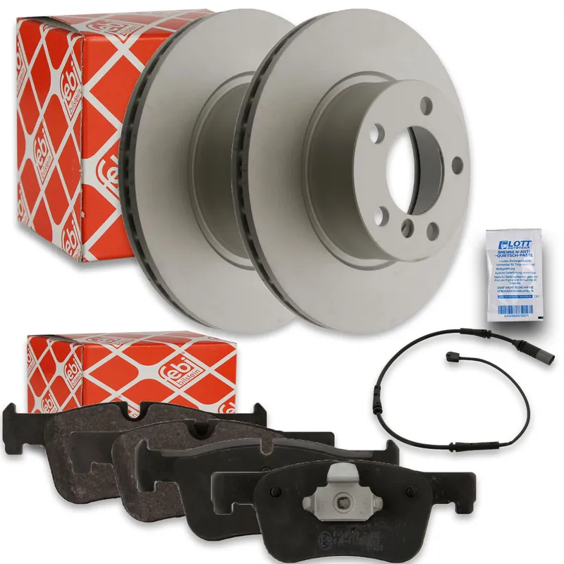 2x FEBI Bremsscheiben Ø300mm + Beläge vorne passend für BMW 3 Touring F31 1 F20 Begrenztes Angebot