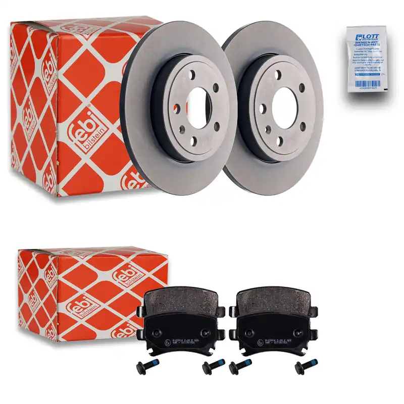 Solange Der Vorrat Reicht Febi Bremsscheiben Ø298mm + Beläge Hinten u.a. passend für Audi A4 B7 Avant 8ED