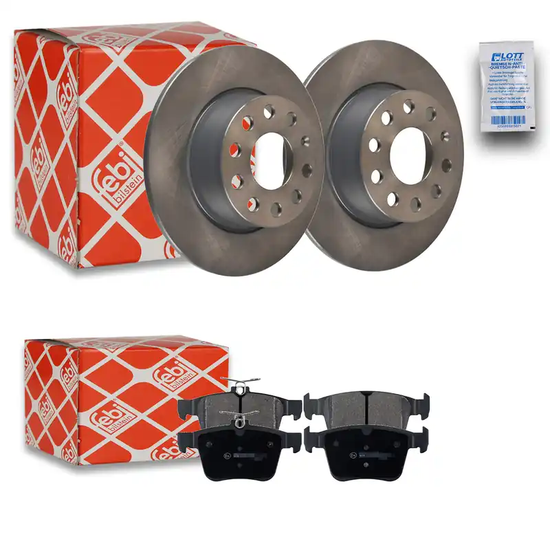 Sofort Bestellen Febi Bremsscheiben Ø272mm + Beläge Hinten passend für Audi Q2 GA, VW T-Roc A11