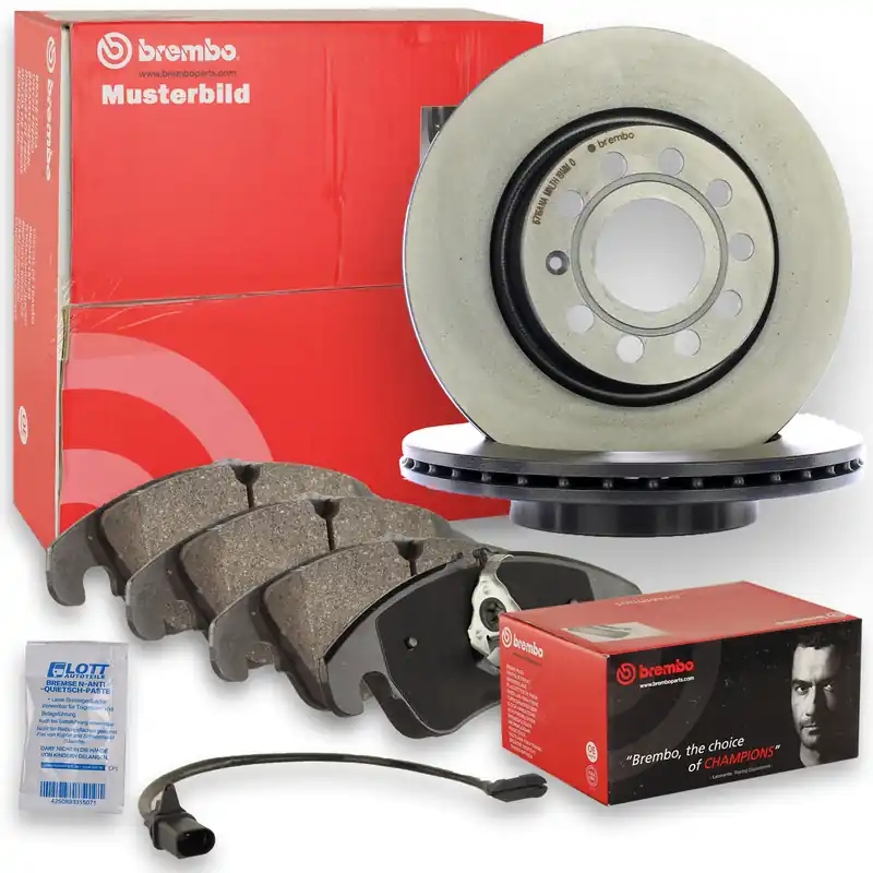 Begrenztes Angebot Brembo Bremsscheiben 348mm + Bremsbeläge Vorne passend für BMW X5 F15 F85 E70