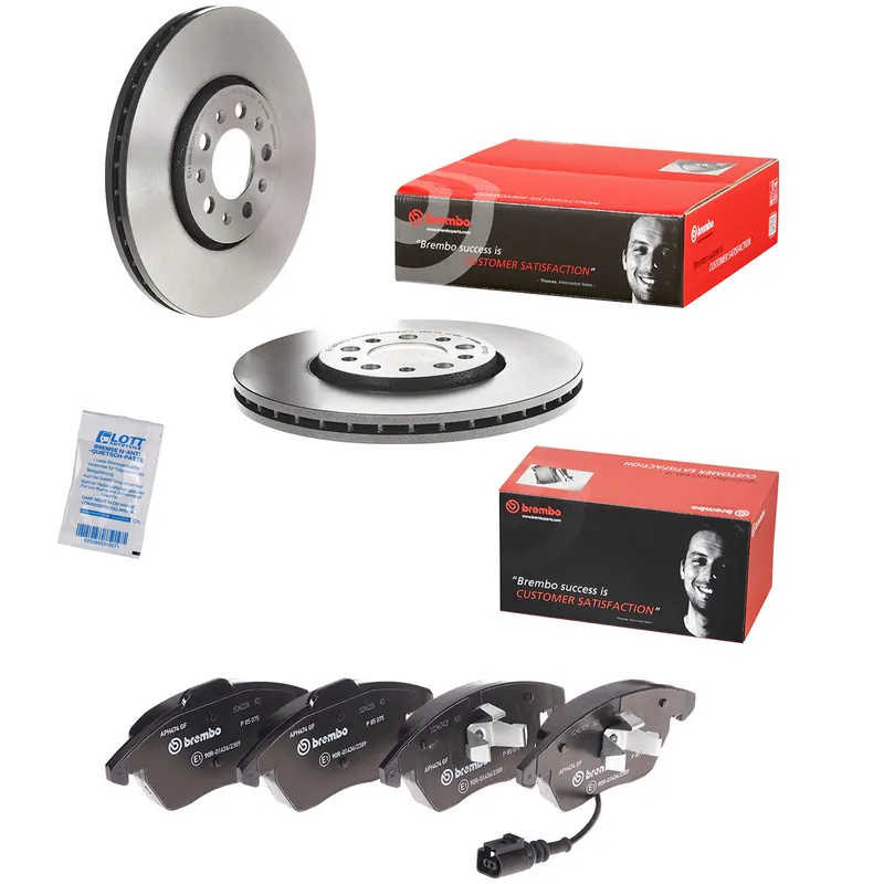 2 Brembo Bremsscheiben Ø288mm + Beläge vorne passend für VW Polo 5 Skoda Fabia 2 Rabatt