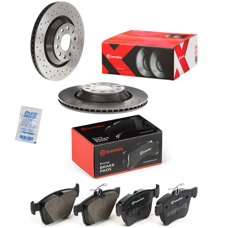 Online Kaufen Brembo Xtra Line Bremsscheiben 310mm + Bremsbeläge Hinten passend für VW Golf 7