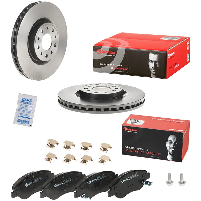 2x Brembo Bremscheibe Ø281mm + Beläge vorne passend für FIAT TIPO Schrägheck 1.4 Highlight