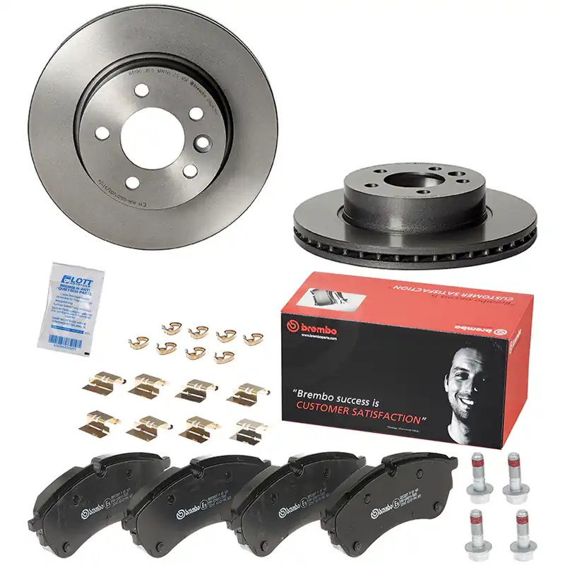 Ausverkauf Brembo Bremsscheiben 303mm + Bremsbeläge Vorne passend für VW Crafter 2.0 TDI