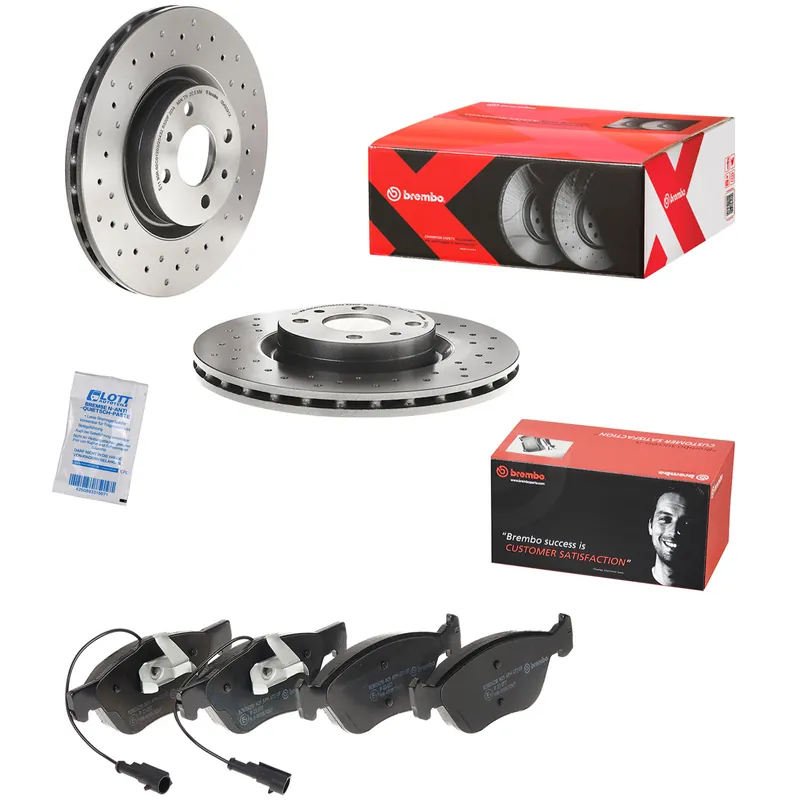 Knallerangebot Brembo Xtra Line Bremsscheiben 284mm + Bremsbeläge Vorne passend für Lancia 1.8