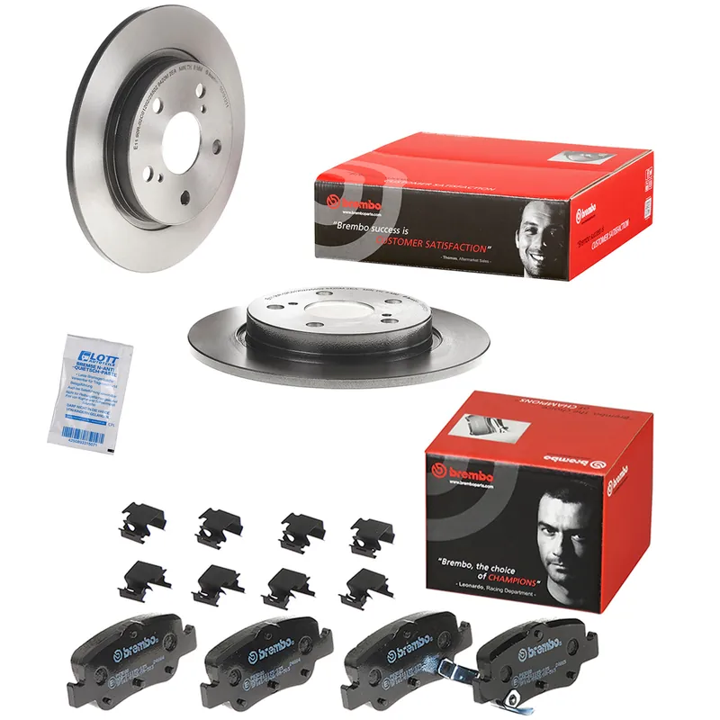 Rabatt Brembo Bremsscheiben 270mm + Bremsbeläge Hinten passend für Toyota Auris 1.6 1.4