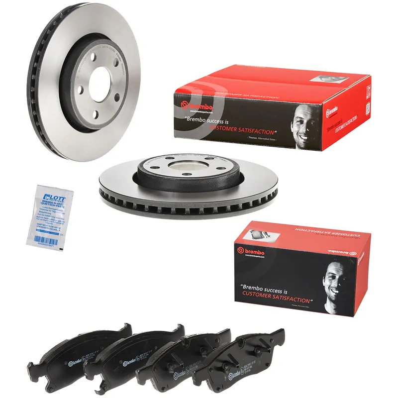 Billig Brembo Bremsscheiben 330mm + Bremsbeläge Vorne passend für Jeep Cherokee 6.4 5.7