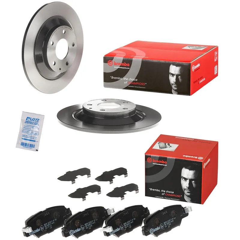 Billig 2x Brembo Bremscheibe Ø303mm + Beläge hinten passend für MAZDA CX-5 2.2 D AWD