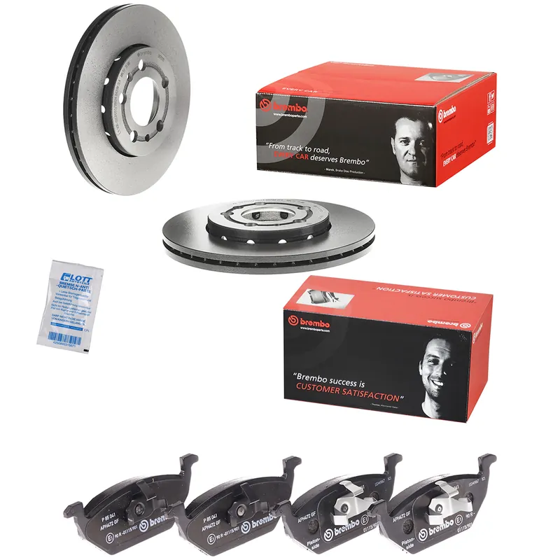 Super-Preis 2x Brembo Bremsscheiben Ø256mm + Beläge Vorne passend für VW Golf 4 Polo 5 Skoda