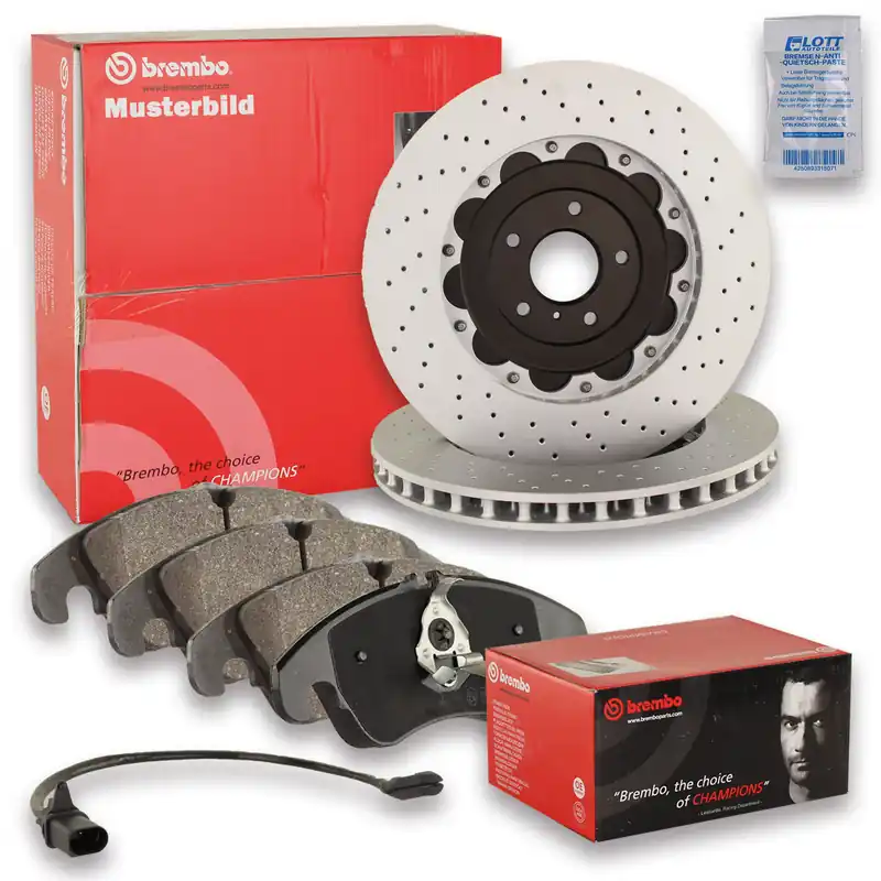 Kostenfreie Lieferung BREMBO BREMSSCHEIBEN + BREMBO BREMSBEL&Auml;GE