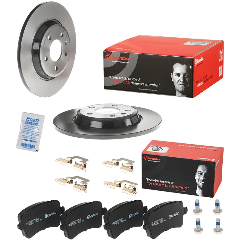 2x Brembo Bremsscheiben Ø300mm + Beläge Hinten passend für Audi Q5 + A4 B8 Avant Bestseller
