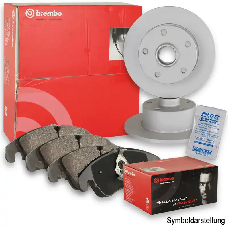 2x Brembo Bremsscheibe Ø240mm + Beläge Hinten passend für Nissan Micra 2 K11 Schnäppchen